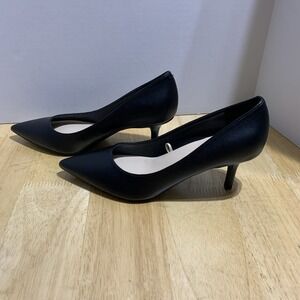 Marc Fisher Women MFabode2-R‎ Black  Fabric Point Toe Heels size 6M